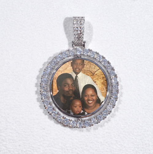 3D Spinning 2-Faced Custom Picture Pendant