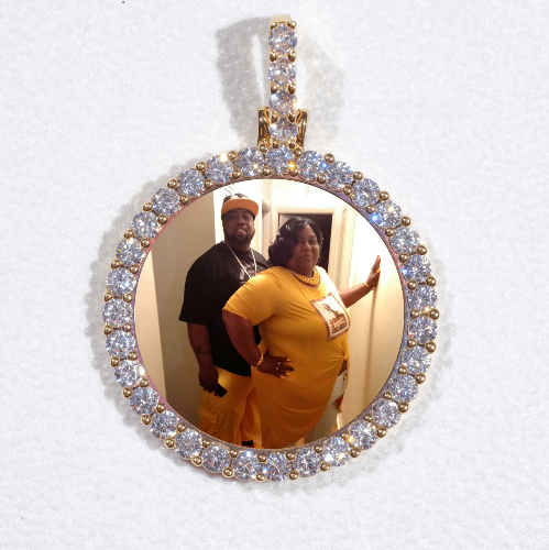 3D CIRCLE CUSTOM PICTURE PENDANT SMALL SIZE