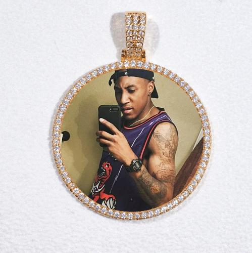 MEDIUM 3D CIRCLE CUSTOM PICTURE PENDANT