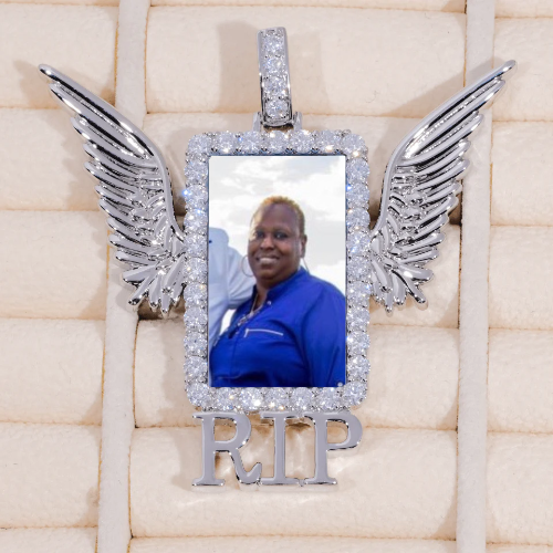 RIP WING 3D CUSTOM PICTURE PENDANT