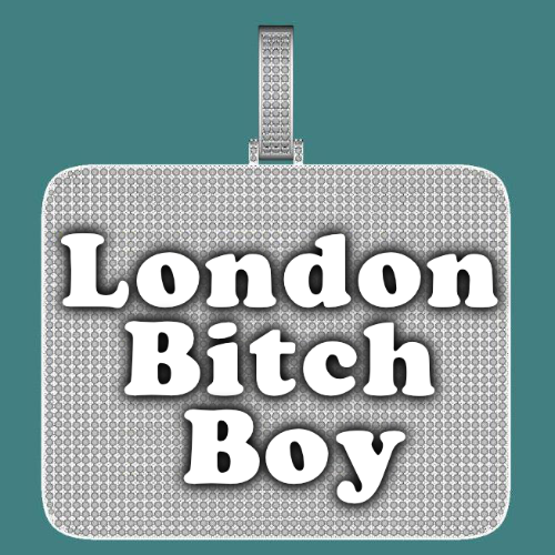 CUSTOM LETTER NECKLACE 3D BIG SQUARE