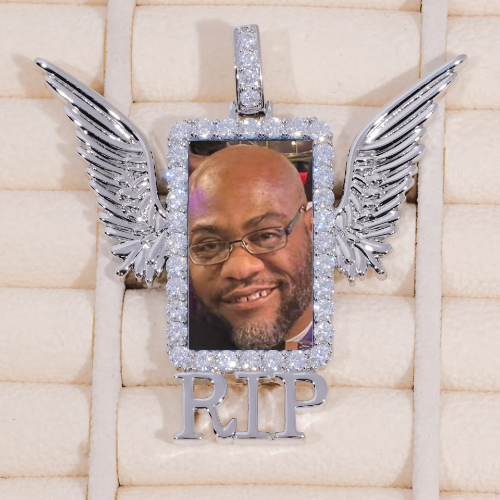 RIP WING 3D CUSTOM PICTURE PENDANT