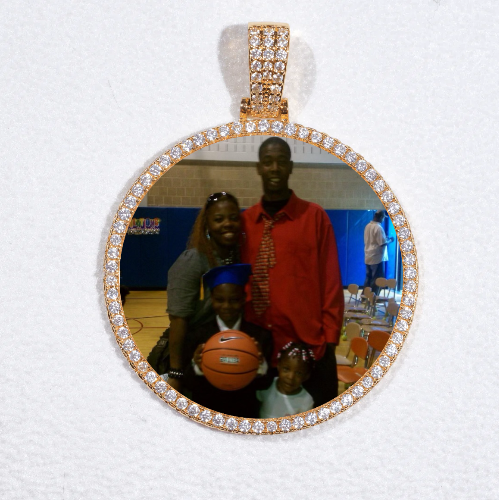 MEDIUM 3D CIRCLE CUSTOM PICTURE PENDANT