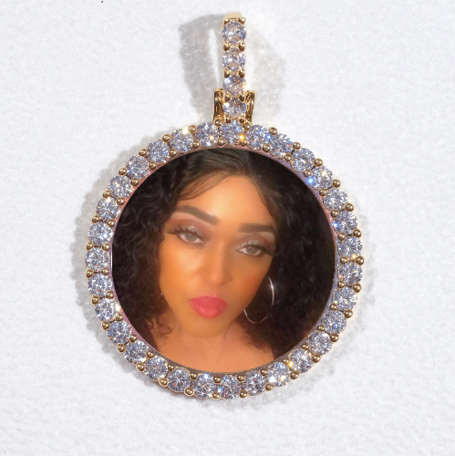 3D CIRCLE CUSTOM PICTURE PENDANT SMALL SIZE