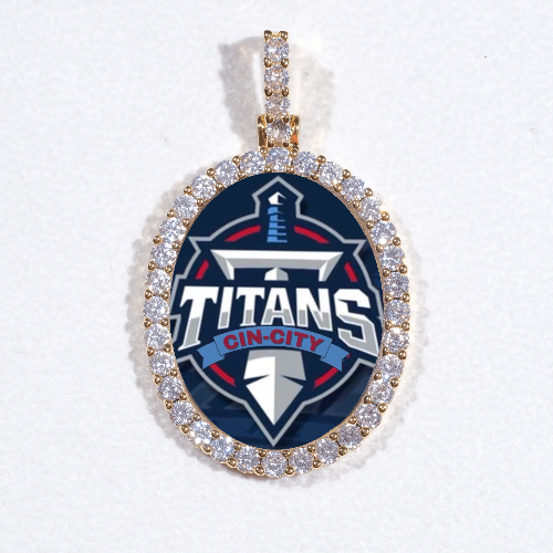 3D Oval Custom Picture Pendant