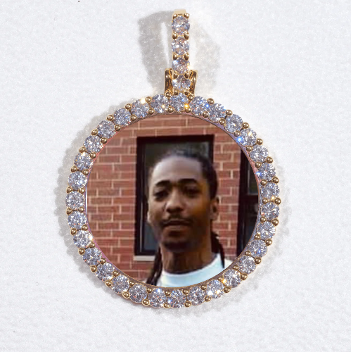 3D CIRCLE CUSTOM PICTURE PENDANT SMALL SIZE