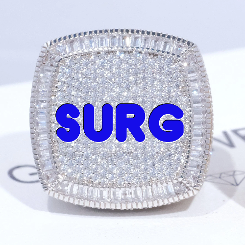 CUSTOM LETTER 3D ICED RING