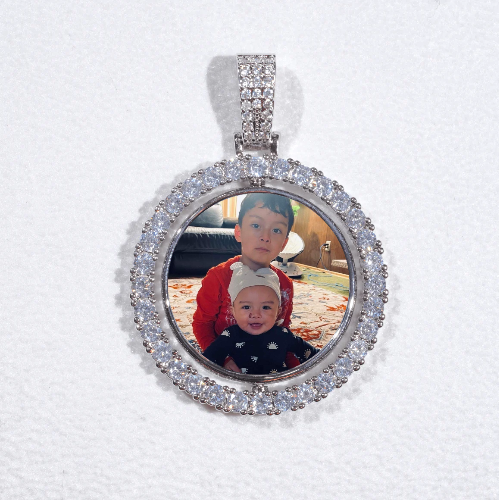 3D Spinning 2-Faced Custom Picture Pendant