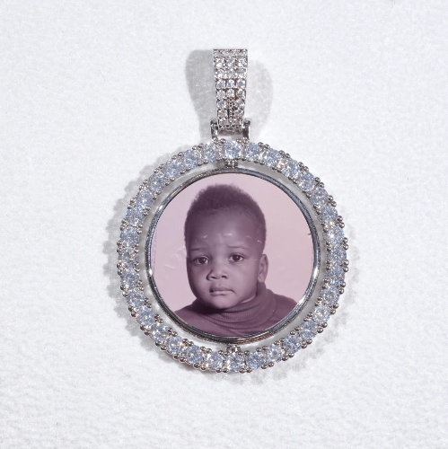 3D Spinning 2-Faced Custom Picture Pendant