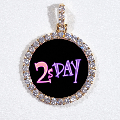 3D CIRCLE CUSTOM PICTURE PENDANT SMALL SIZE
