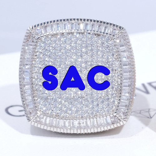 CUSTOM LETTER 3D ICED RING
