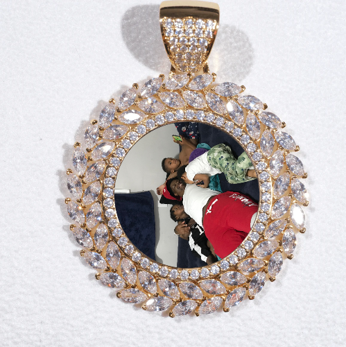 Large 3D Wheat Ear Custom Picture Pendant