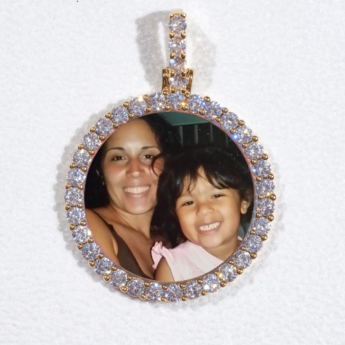 3D CIRCLE CUSTOM PICTURE PENDANT SMALL SIZE