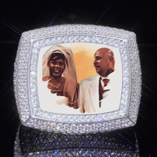 3D CUSTOM PICTURE ICED RING