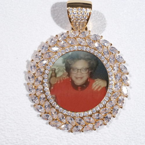 Large 3D Wheat Ear Custom Picture Pendant