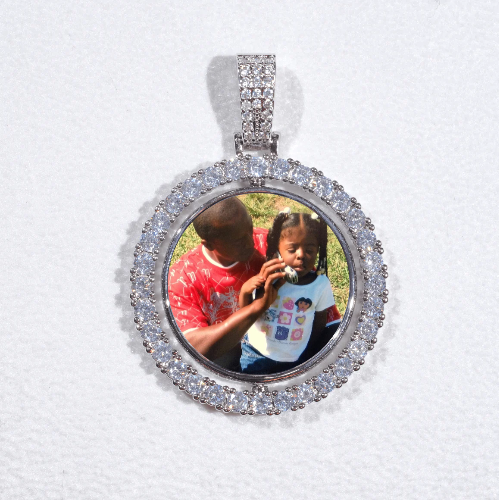3D Spinning 2-Faced Custom Picture Pendant