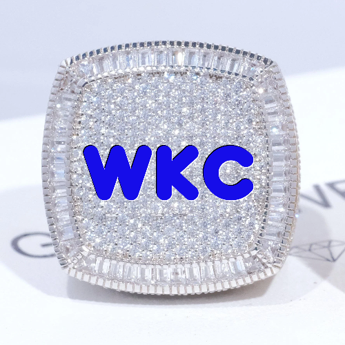 CUSTOM LETTER 3D ICED RING