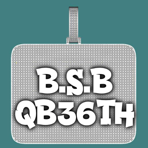 CUSTOM LETTER NECKLACE 3D BIG SQUARE