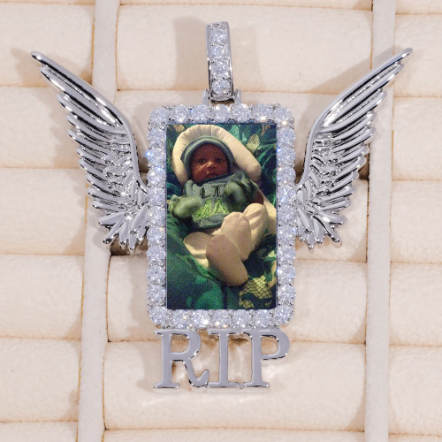 RIP WING 3D CUSTOM PICTURE PENDANT
