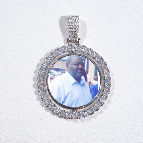 3D Spinning 2-Faced Custom Picture Pendant