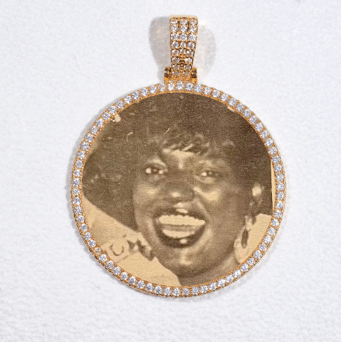 MEDIUM 3D CIRCLE CUSTOM PICTURE PENDANT