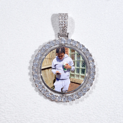 3D Spinning 2-Faced Custom Picture Pendant