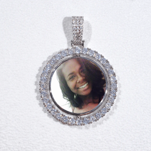 3D Spinning 2-Faced Custom Picture Pendant