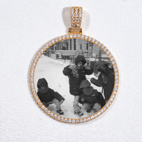MEDIUM 3D CIRCLE CUSTOM PICTURE PENDANT