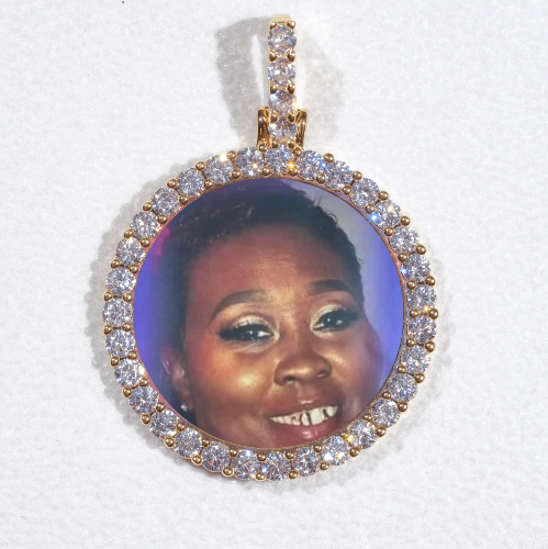 3D CIRCLE CUSTOM PICTURE PENDANT SMALL SIZE