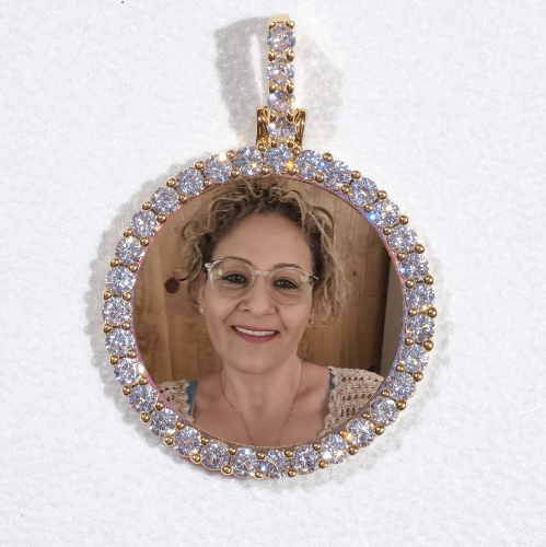 3D CIRCLE CUSTOM PICTURE PENDANT SMALL SIZE