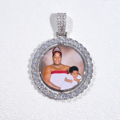 3D Spinning 2-Faced Custom Picture Pendant