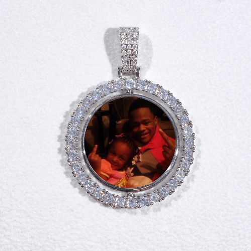 3D Spinning 2-Faced Custom Picture Pendant