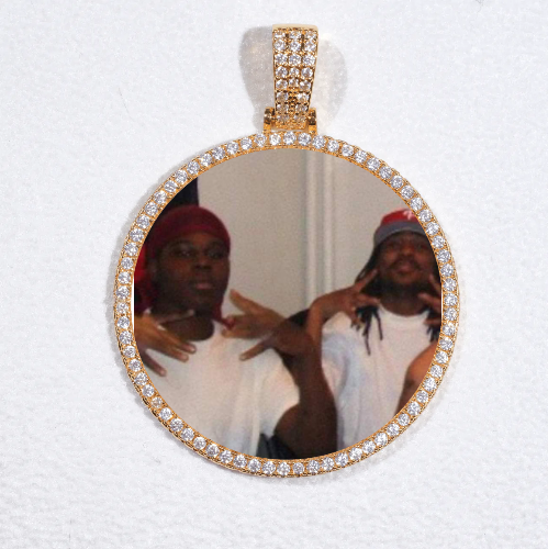 MEDIUM 3D CIRCLE CUSTOM PICTURE PENDANT