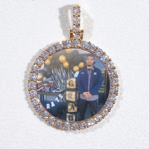 3D CIRCLE CUSTOM PICTURE PENDANT SMALL SIZE