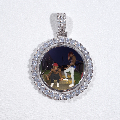 3D Spinning 2-Faced Custom Picture Pendant