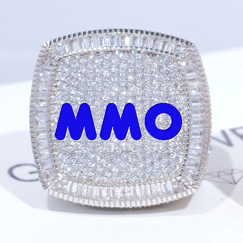 CUSTOM LETTER 3D ICED RING
