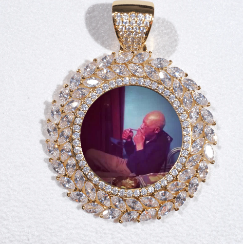 Large 3D Wheat Ear Custom Picture Pendant