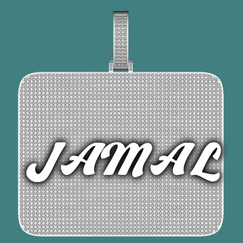 CUSTOM LETTER NECKLACE 3D BIG SQUARE