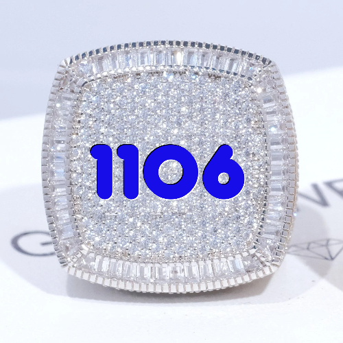CUSTOM LETTER 3D ICED RING