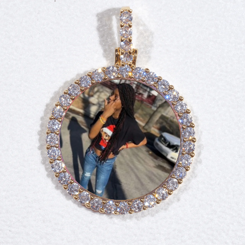 3D CIRCLE CUSTOM PICTURE PENDANT SMALL SIZE