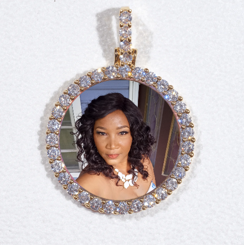 3D CIRCLE CUSTOM PICTURE PENDANT SMALL SIZE