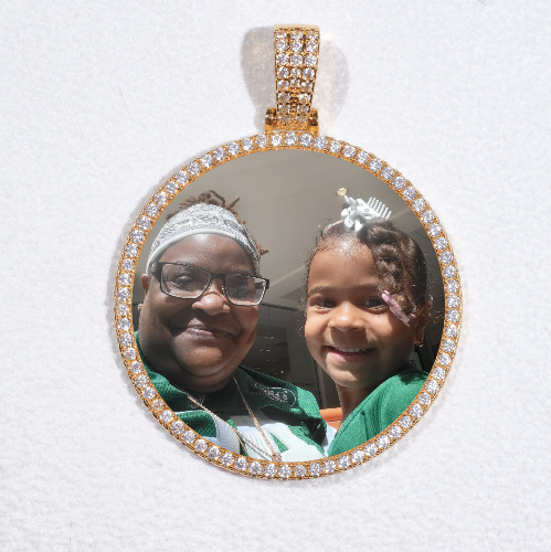 MEDIUM 3D CIRCLE CUSTOM PICTURE PENDANT
