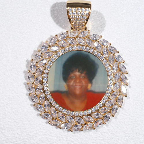 Large 3D Wheat Ear Custom Picture Pendant