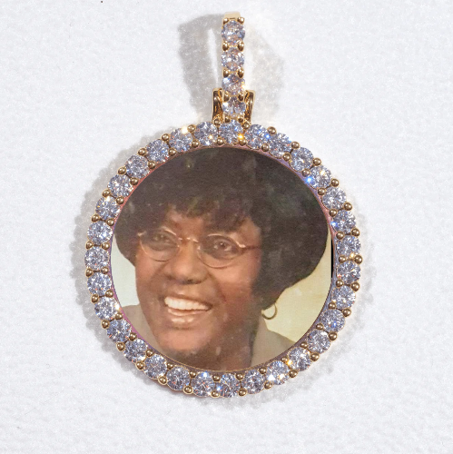 3D CIRCLE CUSTOM PICTURE PENDANT SMALL SIZE