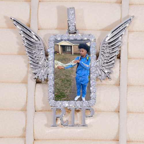 RIP WING 3D CUSTOM PICTURE PENDANT