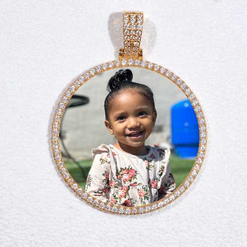 MEDIUM 3D CIRCLE CUSTOM PICTURE PENDANT