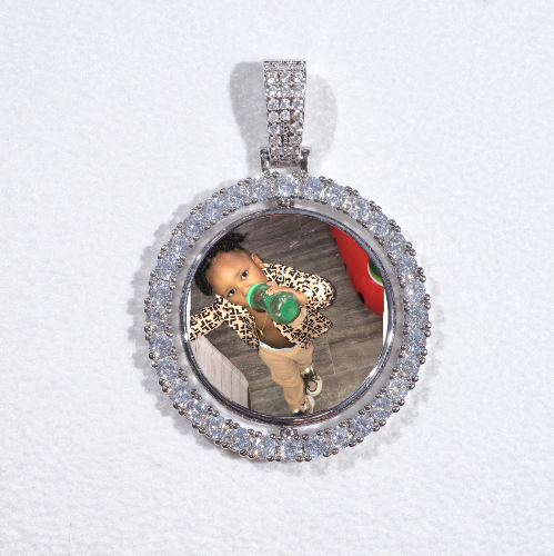 3D Spinning 2-Faced Custom Picture Pendant