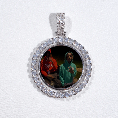 3D Spinning 2-Faced Custom Picture Pendant
