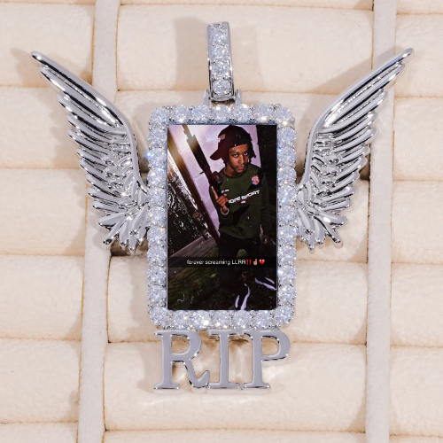 RIP WING 3D CUSTOM PICTURE PENDANT