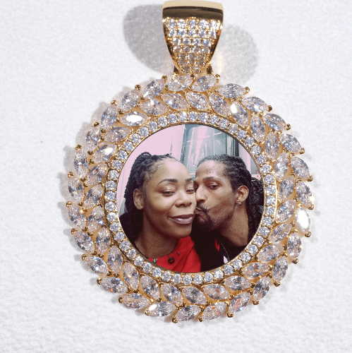 Large 3D Wheat Ear Custom Picture Pendant